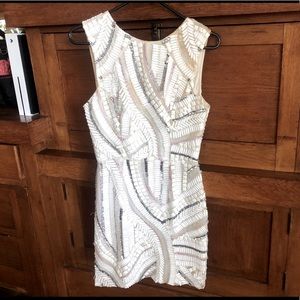 Topshop White Silver Dress.